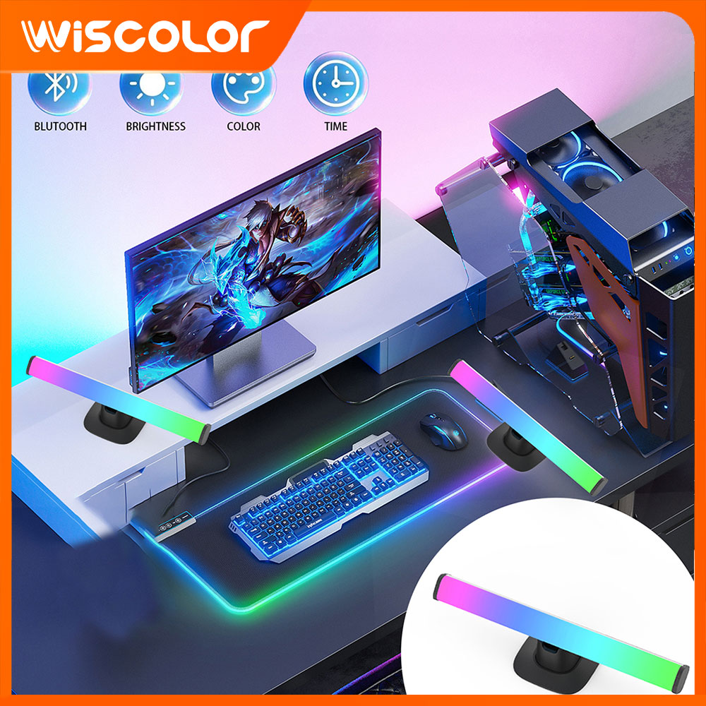 Desk Setup With Tv - Lampu LED RGB dengan Bluetooth, Dapat