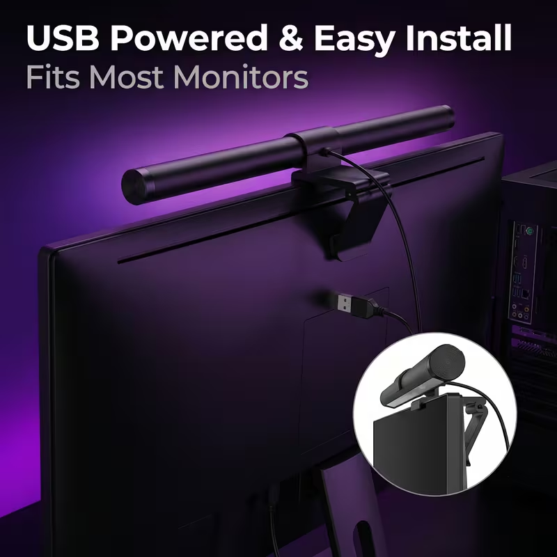 Lampu LED untuk Monitor dengan - Desk Setup Lamp ulasan dan harga