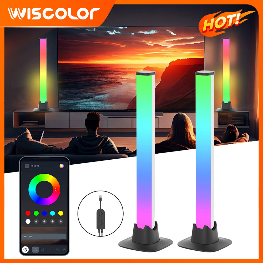 Lampu LED RGB dengan Kontrol W - Desk Setup With Tv ulasan dan harga