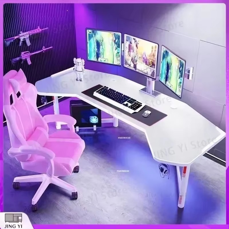 Meja Gaming Profesional Ergono - Desk Setup L Shaped ulasan dan harga