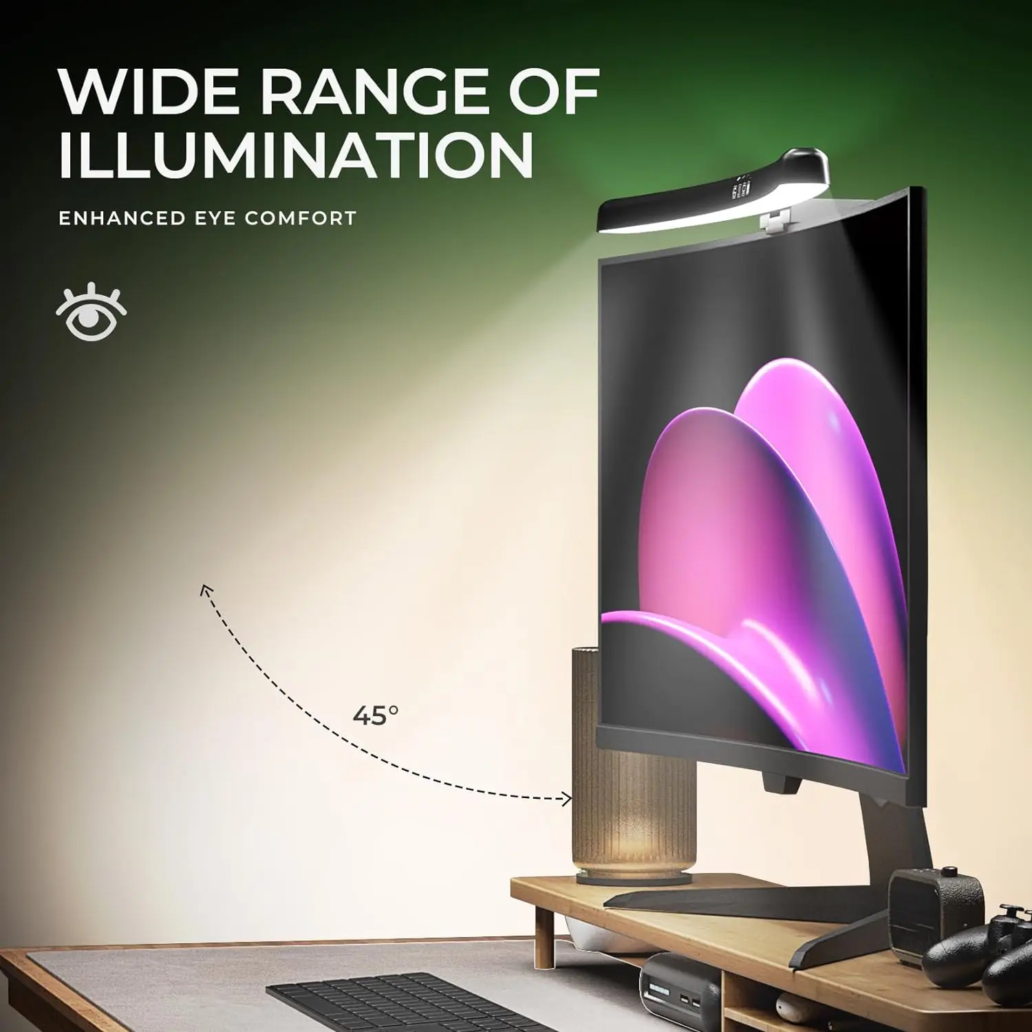 Lampu Monitor Komputer RGB Rit - Desk Setup Lamp ulasan dan harga